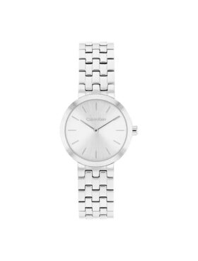 Moderne Armbanduhr mit Zifferblatt und Gliederarmband