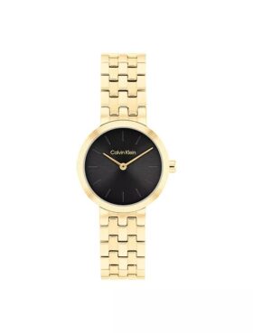 Moderne Armbanduhr mit Zifferblatt und Gliederarmband