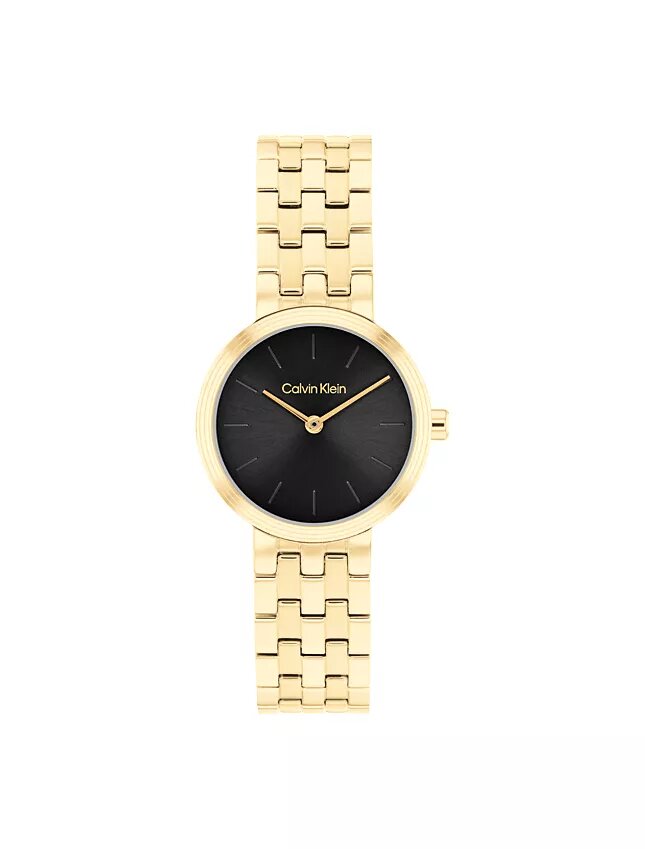 Moderne Armbanduhr mit Zifferblatt und Gliederarmband Moderne Armbanduhr mit Zifferblatt und Gliederarmband