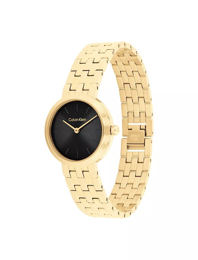 Moderne Armbanduhr mit Zifferblatt und Gliederarmband Moderne Armbanduhr mit Zifferblatt und Gliederarmband