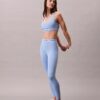 Moderne Sport-Leggings mit hohem Bund und Logo, 7/8-Länge Moderne Sport-Leggings mit hohem Bund und Logo, 7/8-Länge