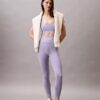 Moderne Sport-Leggings mit hoher Taille und 7/8-Beinlänge