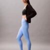 Moderne Sport-Leggings mit hoher Taille und 7/8-Beinlänge