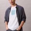 Modernes Calvin Klein T-Shirt mit grafischem Logo Modernes Calvin Klein T-Shirt mit grafischem Logo