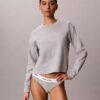 Modernes, locker sitzendes Sweatshirt aus Frottee