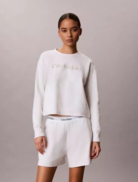 Modernes, locker sitzendes Sweatshirt aus Frottee