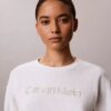 Modernes, locker sitzendes Sweatshirt aus Frottee