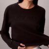 Modernes, locker sitzendes Sweatshirt aus Frottee