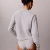 Modernes, locker sitzendes Sweatshirt aus Frottee