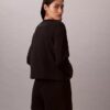 Modernes, locker sitzendes Sweatshirt aus Frottee