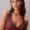 Modernes Logo-Bikini-Oberteil mit Racerback