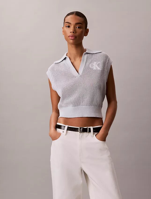 Monogram-Crochet-Cropped-Oberteil Monogram-Crochet-Cropped-Oberteil