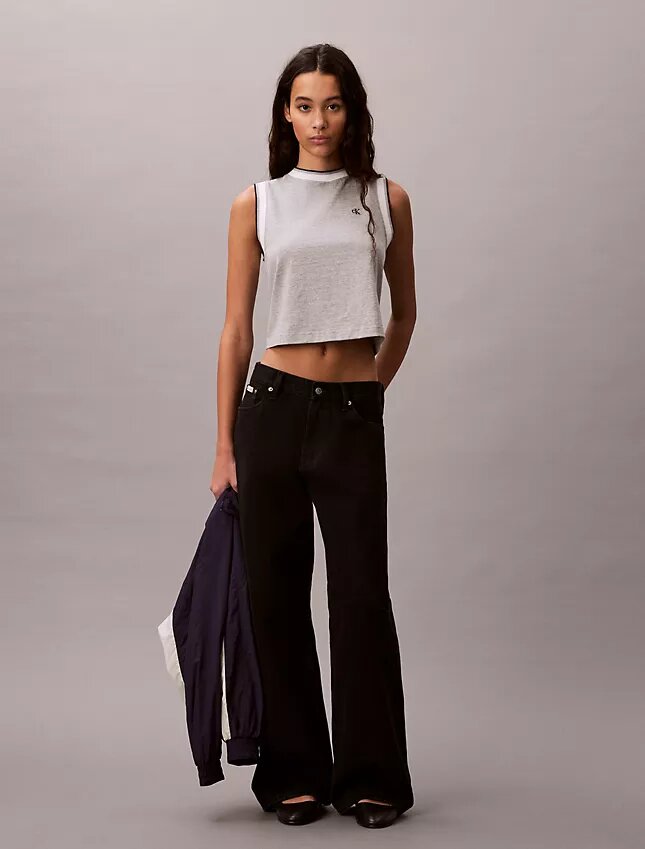 Monogram Cropped Muscle Tank Monogram Cropped Muscle Tank