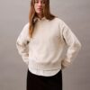 Monogram-Fleece-Sweatshirt in verkürzter Länge Monogram-Fleece-Sweatshirt in verkürzter Länge