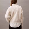Monogram-Fleece-Sweatshirt in verkürzter Länge Monogram-Fleece-Sweatshirt in verkürzter Länge