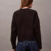 Monogram-Fleece-Sweatshirt in verkürzter Länge Monogram-Fleece-Sweatshirt in verkürzter Länge