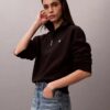Monogram Fleece-Sweatshirt mit Viertelreißverschluss Monogram Fleece-Sweatshirt mit Viertelreißverschluss