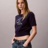 Monogram-Pullover in verkürzter Länge