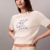 Monogram-Pullover in verkürzter Länge