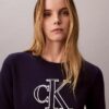 Monogram-Pullover in verkürzter Länge