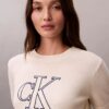 Monogram-Pullover in verkürzter Länge