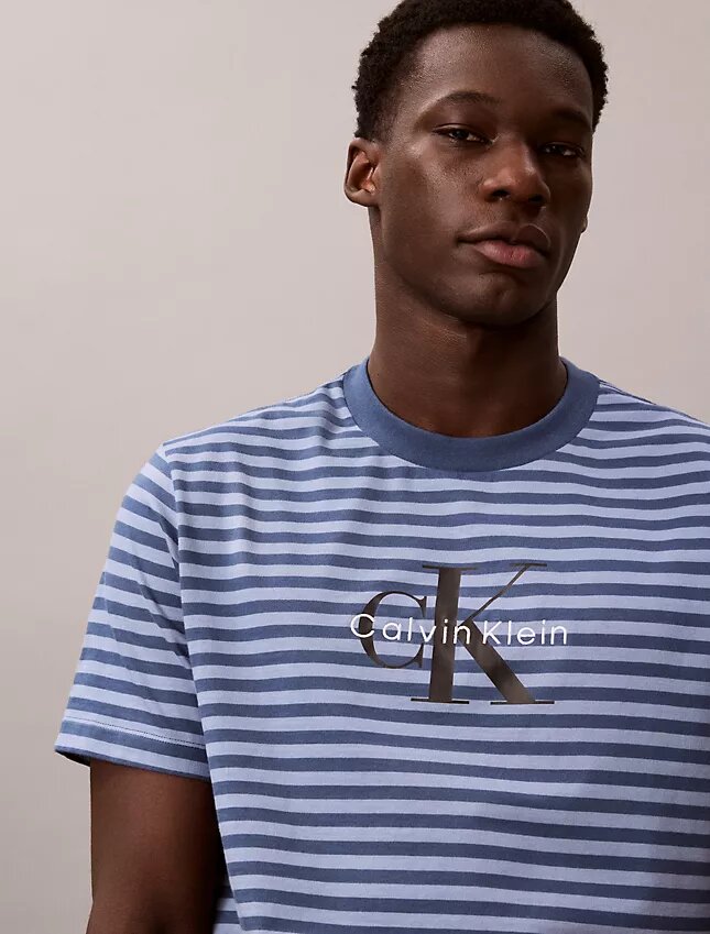 Monogram Stripe Relaxed T-Shirt Monogram Stripe Relaxed T-Shirt