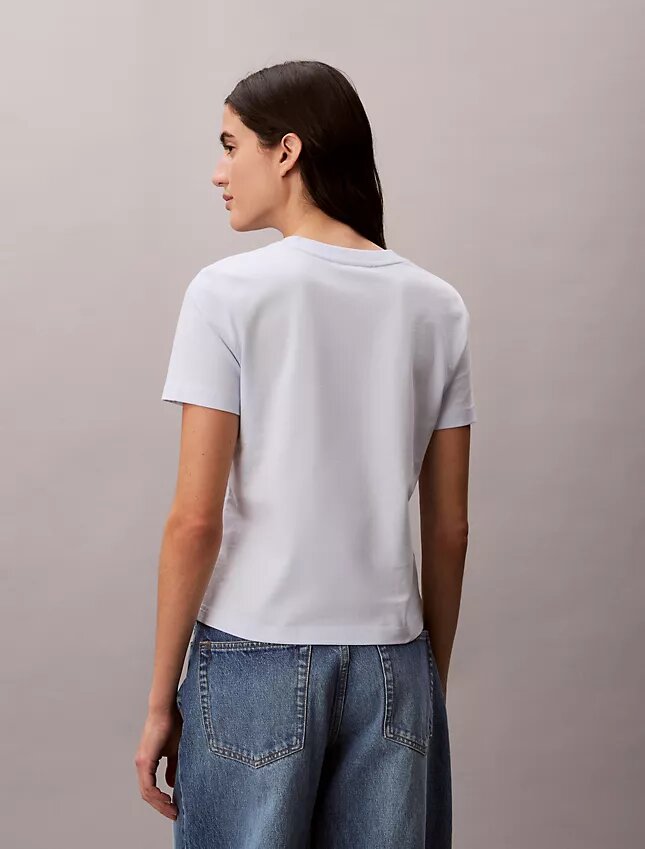 Monogram-T-Shirt mit V-Ausschnitt Monogram-T-Shirt mit V-Ausschnitt