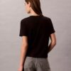 Monogram-T-Shirt mit V-Ausschnitt Monogram-T-Shirt mit V-Ausschnitt