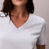 Monogram-T-Shirt mit V-Ausschnitt Monogram-T-Shirt mit V-Ausschnitt