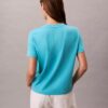 Monogram-T-Shirt mit V-Ausschnitt