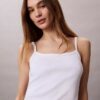 Monogram-Tanktop mit Rippbündchen