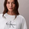 Monologo Cropped T-Shirt mit gerader Silhouette Monologo Cropped T-Shirt mit gerader Silhouette