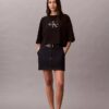 Monologo Cropped T-Shirt mit gerader Silhouette Monologo Cropped T-Shirt mit gerader Silhouette
