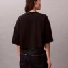 Monologo Cropped T-Shirt mit gerader Silhouette Monologo Cropped T-Shirt mit gerader Silhouette