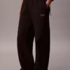 Monologo Fleece-Jogginghose mit weitem Bein
