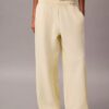Monologo Fleece-Jogginghose mit weitem Bein