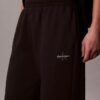 Monologo Fleece-Jogginghose mit weitem Bein