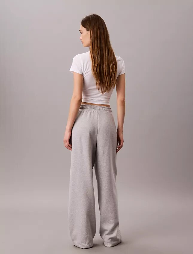 Monologo Fleece-Jogginghose mit weitem Bein Monologo Fleece-Jogginghose mit weitem Bein