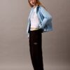 Monologo Fleece-Jogginghose mit weitem Bein