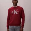 Monologo Fleece-Sweatshirt mit Rundhalsausschnitt