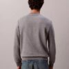 Monologo Fleece-Sweatshirt mit Rundhalsausschnitt