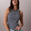 Monologo Midi-Kleid mit Rippenstreifen Monologo Midi-Kleid mit Rippenstreifen