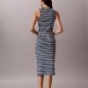 Monologo Midi-Kleid mit Rippenstreifen Monologo Midi-Kleid mit Rippenstreifen