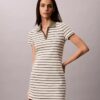 Monologo Mini-Kleid mit Rippenstreifen Monologo Mini-Kleid mit Rippenstreifen
