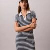 Monologo Mini-Kleid mit Rippenstreifen Monologo Mini-Kleid mit Rippenstreifen