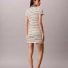 Monologo Mini-Kleid mit Rippenstreifen Monologo Mini-Kleid mit Rippenstreifen