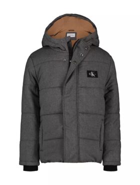 Monologo-Pufferjacke mit Aufnäher für Jungen