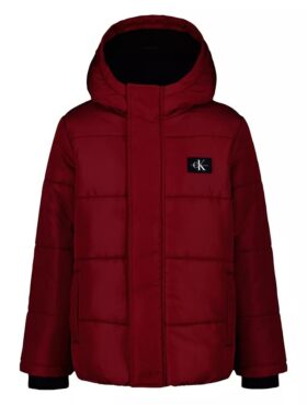 Monologo-Pufferjacke mit Aufnäher für Jungen