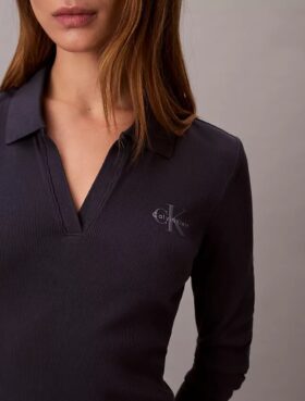 Monologo Rib Polo Minikleid