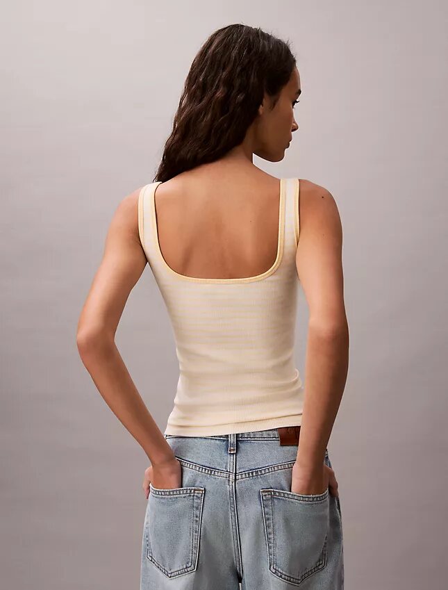 Monologo-Streifen-Ripp-Tanktop Monologo-Streifen-Ripp-Tanktop